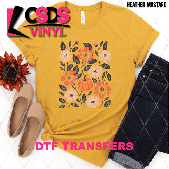 DTF Transfer - DTF013158 Distressed Fall Floral