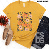DTF Transfer - DTF013158 Distressed Fall Floral