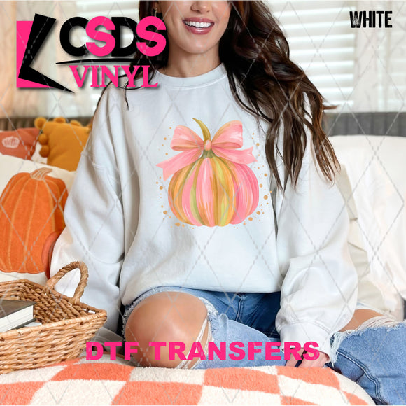 DTF Transfer - DTF013159 Painted Pink Pumpkin
