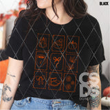 DTF Transfer - DTF013170 Fall Stamp Grid