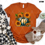 DTF Transfer - DTF013177 Sunflower Pumpkin