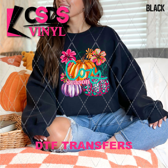 DTF Transfer - DTF013185 Cozy Season Pumpkins
