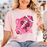 DTF Transfer - DTF013200 Pink Out Pink Floral Football