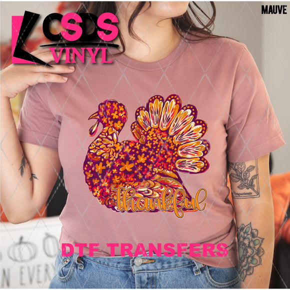 DTF Transfer - DTF013201 Thankful Painted Turkey