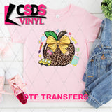 DTF Transfer - DTF013210 Leopard School Apple