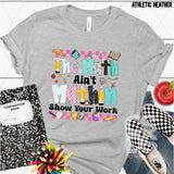 DTF Transfer - DTF013220 The Math ain't Mathin