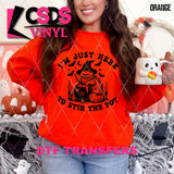 DTF Transfer - DTF013246 I'm Just Here to Stir the Pot Single Color