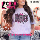 DTF Transfer - DTF013253 Boo Black Lace Ghost