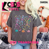 DTF Transfer - DTF013263 Colorful Dancing Skeletons