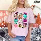 DTF Transfer - DTF013268 Bright Ghost and Jack O Lantern Grid