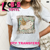 DTF Transfer - DTF013282 Believe the Impossible Flying Pig