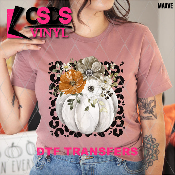 DTF Transfer - DTF013293 Watercolor Floral Pumpkin
