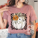 DTF Transfer - DTF013293 Watercolor Floral Pumpkin
