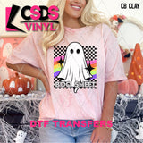 DTF Transfer - DTF013296 Boo Sheet Checkered Ghost