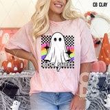 DTF Transfer - DTF013296 Boo Sheet Checkered Ghost