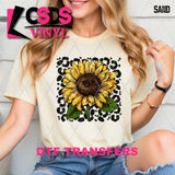 DTF Transfer - DTF013299 Leopard Sunflower