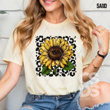 DTF Transfer - DTF013299 Leopard Sunflower