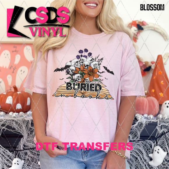 DTF Transfer - DTF013300 Buried in Books