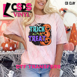 DTF Transfer - DTF013305 Trick or Treat Light Blue/Purple