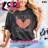 DTF Transfer - DTF013320 My Heart is on that Mat Wrestling