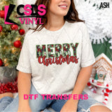 DTF Transfer - DTF013322 Merry Christmas Faux Embroidery