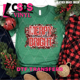 DTF Transfer - DTF013325 Merry and Bright Faux Sequins