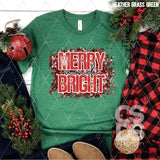 DTF Transfer - DTF013325 Merry and Bright Faux Sequins
