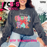 DTF Transfer - DTF013347 Bright Merry Christmas