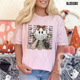 DTF Transfer - DTF013371 Patchwork Ghost Boo Word Art