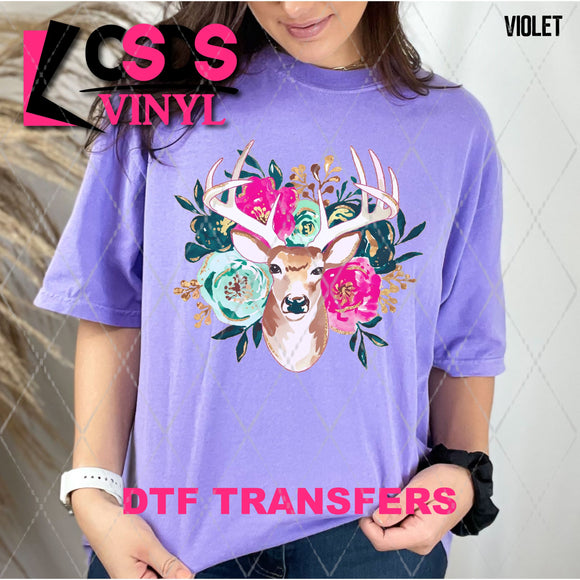 DTF Transfer - DTF013374 Floral Buck 2