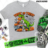 DTF Transfer - DTF013390 Trick or Treat Dinosaur 1