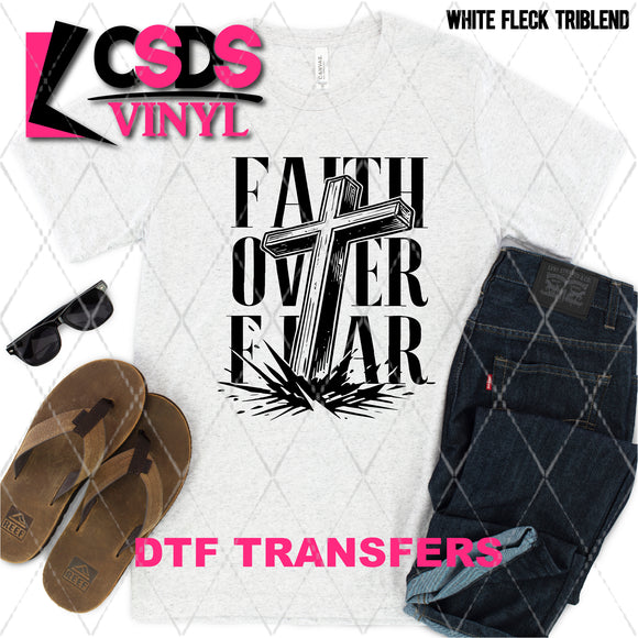 DTF Transfer - DTF013394 Faith Over Fear Single Color