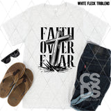 DTF Transfer - DTF013394 Faith Over Fear Single Color