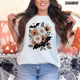 DTF Transfer - DTF013395 Fall Floral Bats