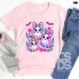 DTF Transfer - DTF013400 Colorful Cute Girl Ghost Trio