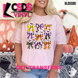 DTF Transfer - DTF013404 Halloween Coquette Bow Grid