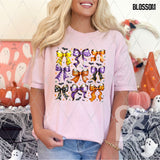 DTF Transfer - DTF013404 Halloween Coquette Bow Grid