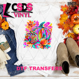 DTF Transfer - DTF013405 Bright Painted Pumpkins