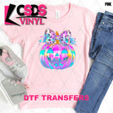 DTF Transfer - DTF013406 Colorful Coquette Jack O Lantern
