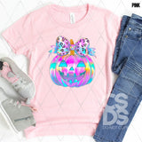 DTF Transfer - DTF013406 Colorful Coquette Jack O Lantern