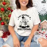 DTF Transfer - DTF013416 I'm Having a Meltdown Single Color