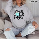 DTF Transfer - DTF013422 Baby It's Cold Outside Black