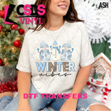 DTF Transfer - DTF013428 Winter Vibes Snowman Trio