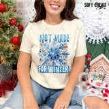 DTF Transfer - DTF013442 Not Made for Winter Watercolor Snowflake