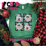 DTF Transfer - DTF013444 Snowman Quads