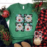 DTF Transfer - DTF013444 Snowman Quads