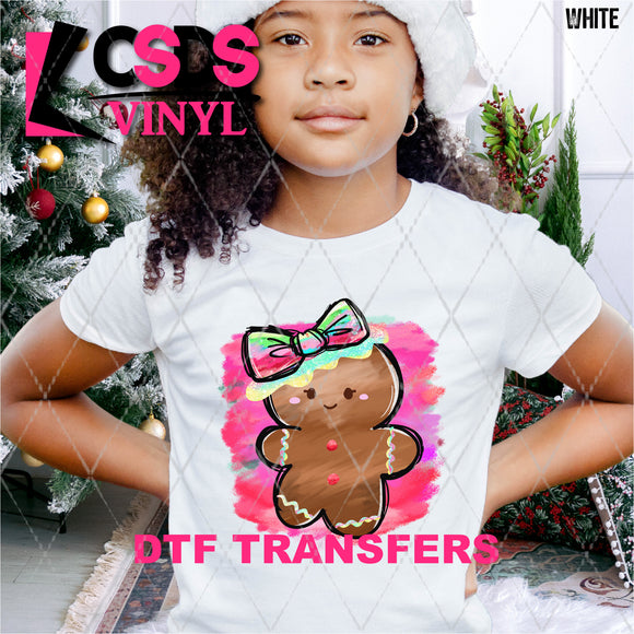 DTF Transfer - DTF013454 Watercolor Gingerbread Girl