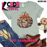 DTF Transfer - DTF013456 Army Orange Pumpkin with Bow