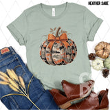 DTF Transfer - DTF013456 Army Orange Pumpkin with Bow