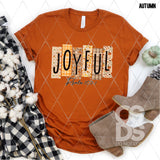 DTF Transfer - DTF013459 Fall Joyful Psalm 107:1